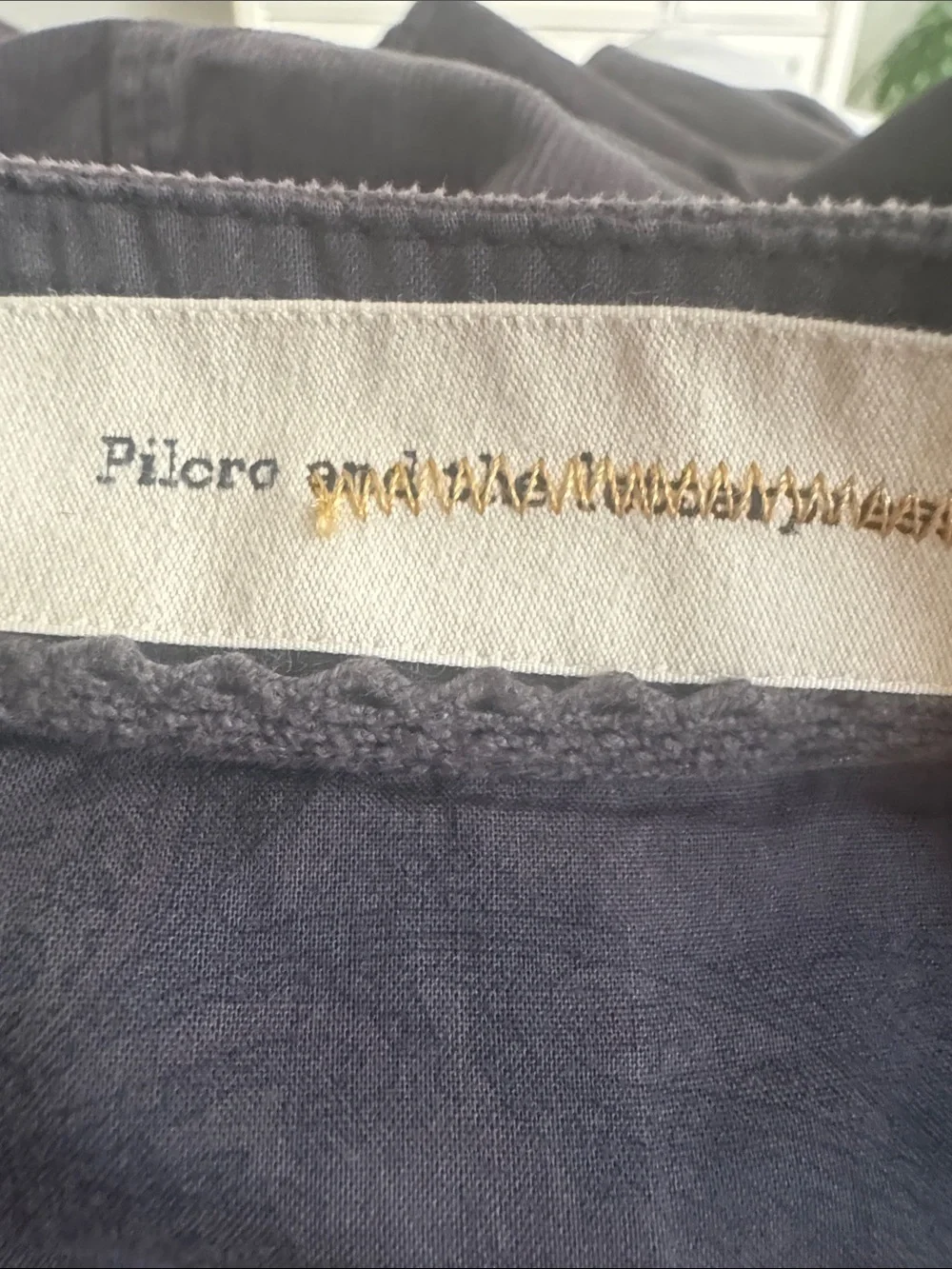 Pilcro Gray Corduroy A-Line Flared Hem Skirt Boho Work Party Casual Midi 6 8 - Picture 4 of 6